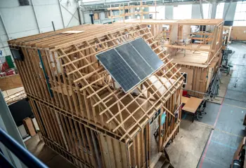 Roof Wood Solar Panel Energy Transition Construction