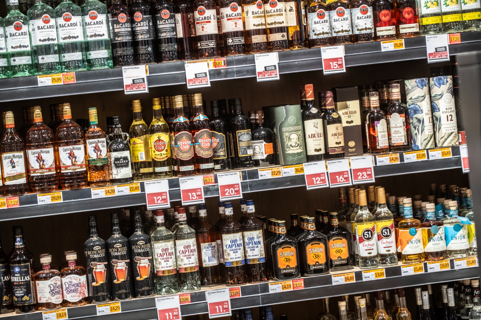 Flessen Drank Retail